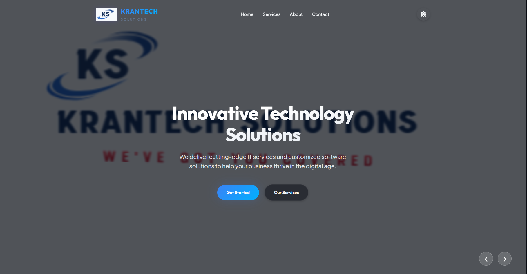 Krantech Solutions Website